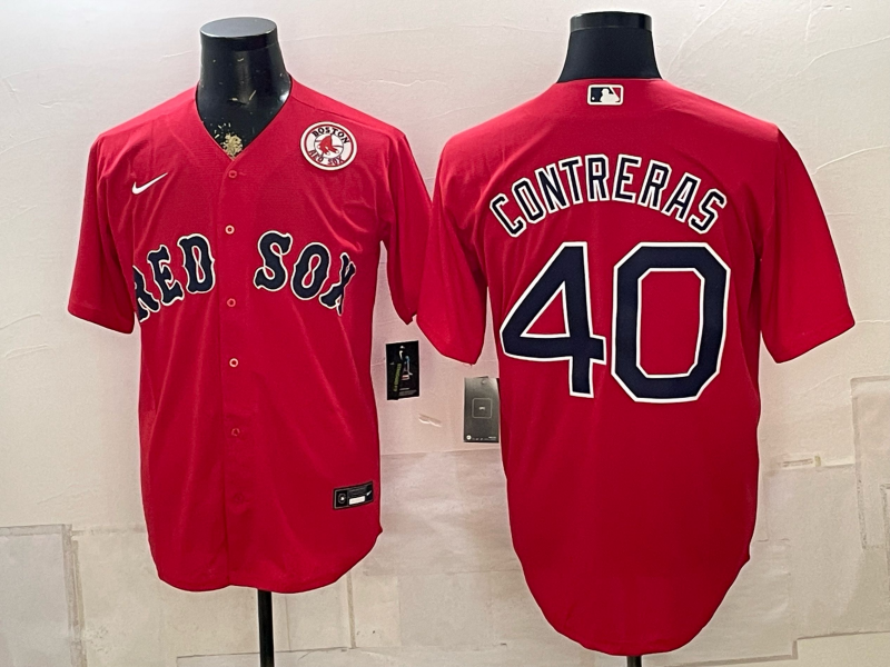 2026 Men Boston Red Sox #40 Contreras red Nike MLB Jersey 0826004